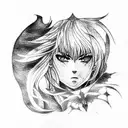 berserk anime tattoo design idea