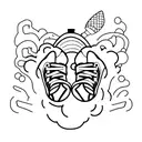 sneaker tattoo design idea