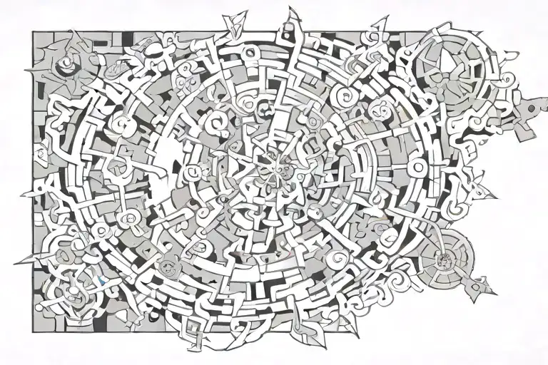 555 tattoo design idea