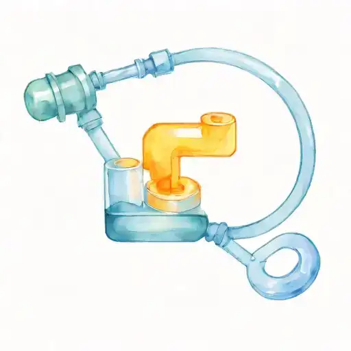 insulin pump carbon structure tattoo design idea