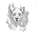 longs peak tattoo design idea