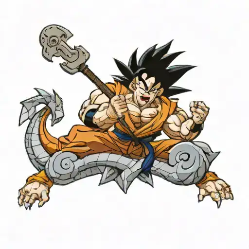 dragon ball z tattoo design idea
