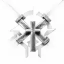 cross with gods creation wording  tattoo design idea