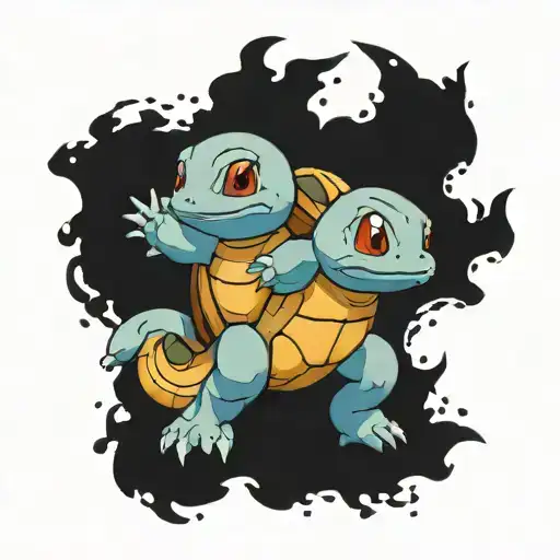 squirtle tattoo design idea