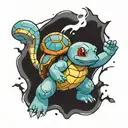 squirtle tattoo design idea