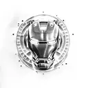 Iron man heart tattoo design idea