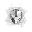 Iron man heart tattoo design idea