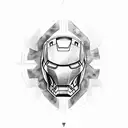 Iron man heart tattoo design idea