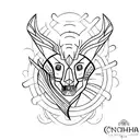 concha tattoo design idea