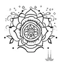 concha tattoo design idea