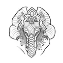 concha tattoo design idea