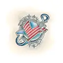 concha tattoo design idea