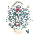 concha tattoo design idea