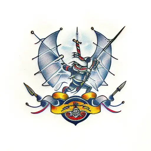 Longsword tattoo design idea