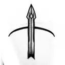 Longsword tattoo design idea