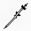 Longsword tattoo design idea