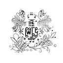 The word allow tattoo design idea