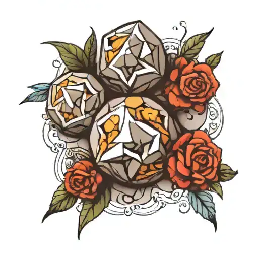 four stones tattoo design idea