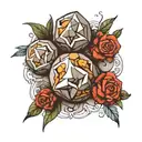four stones tattoo design idea