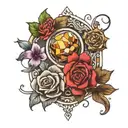 four stones tattoo design idea