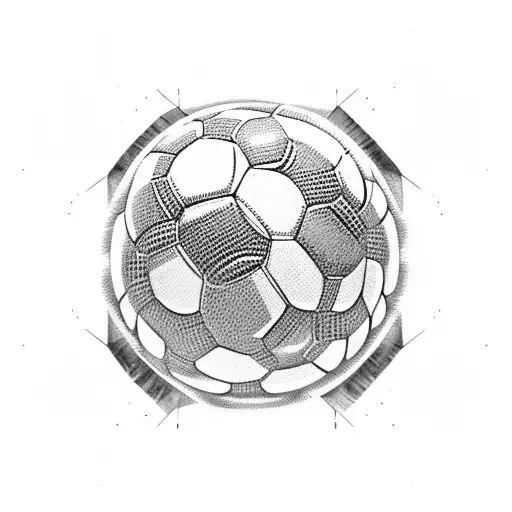 Classic soccer ball tattoo design idea