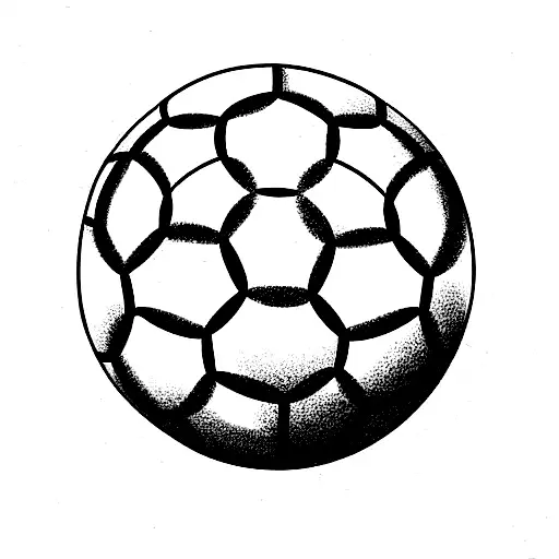 Classic soccer ball tattoo design idea