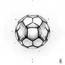 Classic soccer ball tattoo design idea