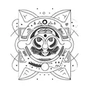 astrology tattoo design idea