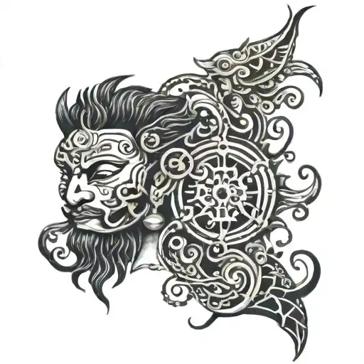 mahadeva tattoo design idea