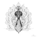 Peacock tattoo design idea