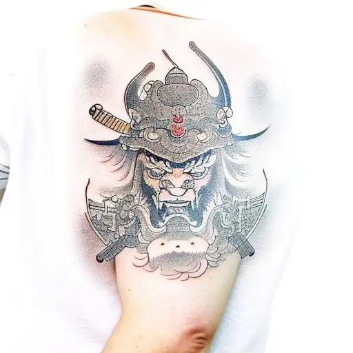 Ironbrush Tattoo Athens - Realistic Japanese Samurai by Dobi Slavov  Official...!! With Darklines Tattoo Supplies & Skin2Skin by allbody..!! |  Facebook