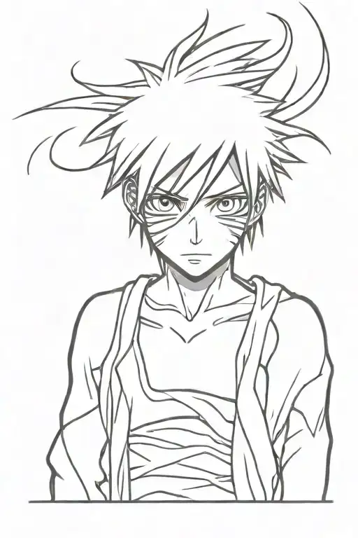 Bleach anime tattoo design idea