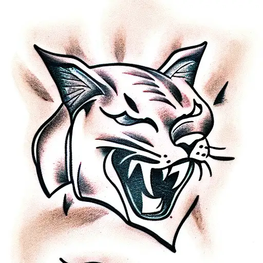Panther tattoo design idea