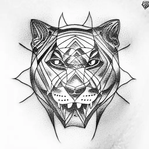 Panther tattoo design idea