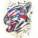Panther tattoo design idea