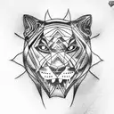 Panther tattoo design idea