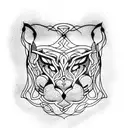 Panther tattoo design idea