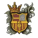 barcelona crest tattoo design idea