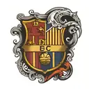 barcelona crest tattoo design idea