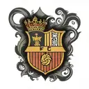 barcelona crest tattoo design idea