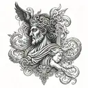 GREEK MYTHOLOGY WITH HADES SYMBOLS tattoo design idea