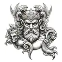 GREEK MYTHOLOGY WITH HADES SYMBOLS tattoo design idea