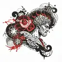 GREEK MYTHOLOGY WITH HADES SYMBOLS tattoo design idea