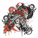 GREEK MYTHOLOGY WITH HADES SYMBOLS tattoo design idea