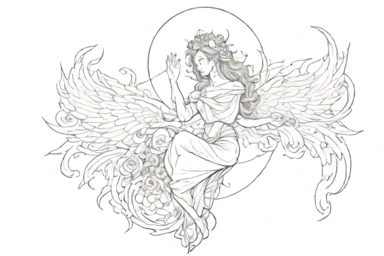 In the darkest moments, when all seems lost, God lifts us up and gives us the strength to rise and flourish. tattoo design idea