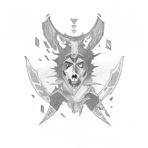 falling in reverse last logo tattoo design idea