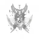 falling in reverse last logo tattoo design idea