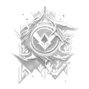 falling in reverse last logo tattoo design idea