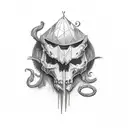falling in reverse last logo tattoo design idea