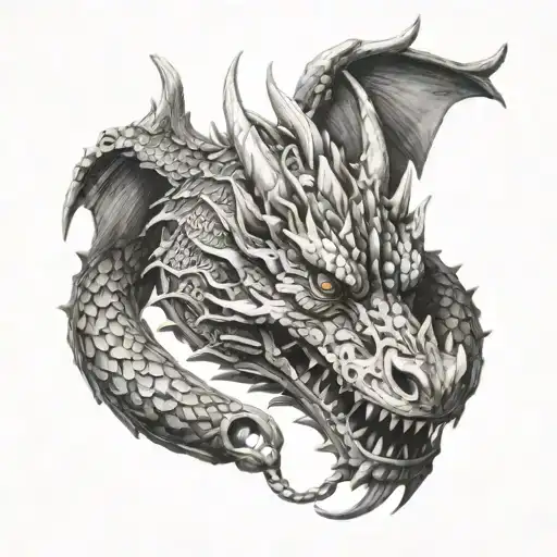 Dragon bracelet  tattoo design idea
